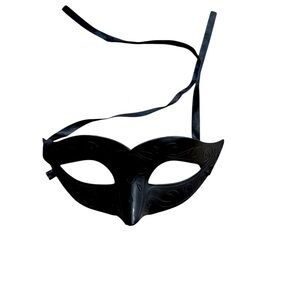Elegant Black Masquerade Mask New Tie Up